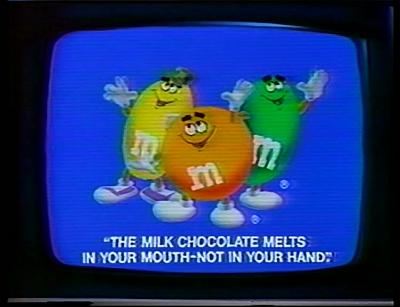 This image shows a vintage ad for M&Ms candy, with the Unique Selling Proposition clearly identified, which is “The milk chocolate melts in your mouth, not in your hand”.