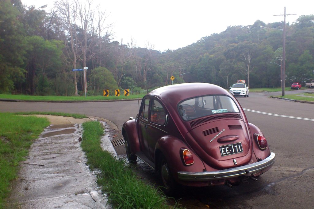 Image shows a Volkswagen Beetle (cira 1960 to 1970 ish) which is representative of an exceptionally great ad campaign which positioned small cars as “cool”.